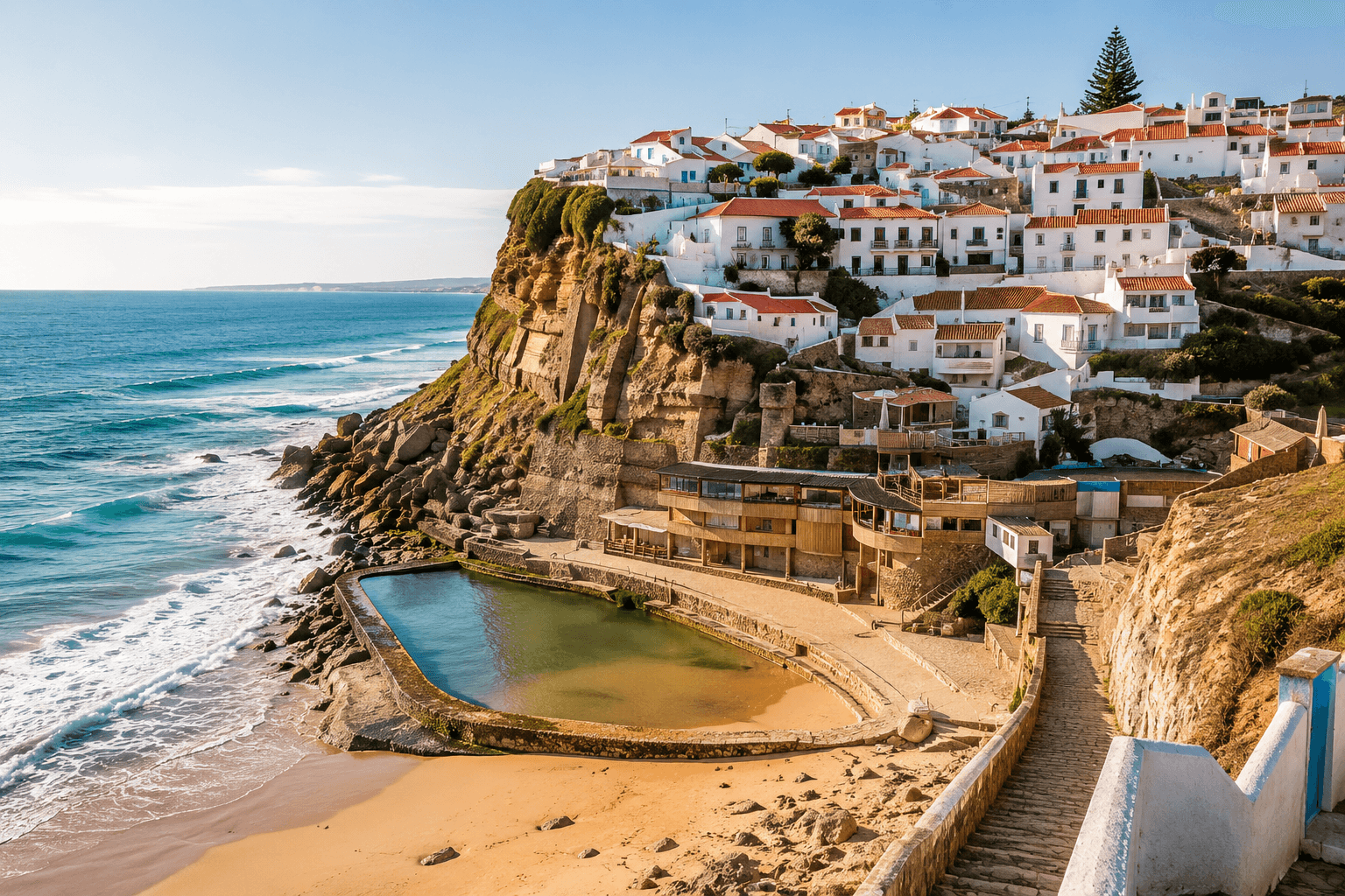 Village côtier au Portugal